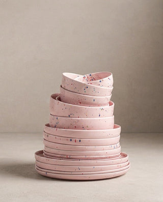 Pink New Party ceramics — cheerful pink handmade stoneware tableware, Egg Back Home