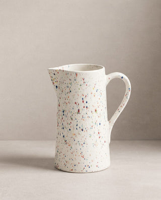 New Party ceramic pitchers and milk jugs — handmade stoneware in cheerful colours, Egg Back Home