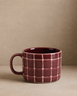 Pool Stoneware Mug 450ml Burgundy