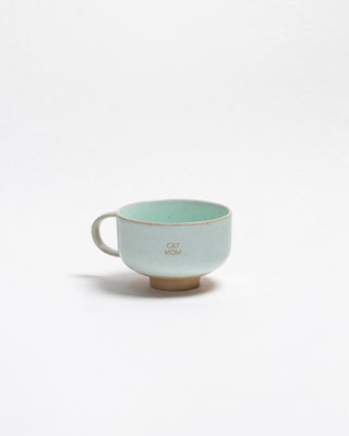 Minted Stoneware Mug 300ml Cat Mom – handmade stoneware mug – Egg Back Home