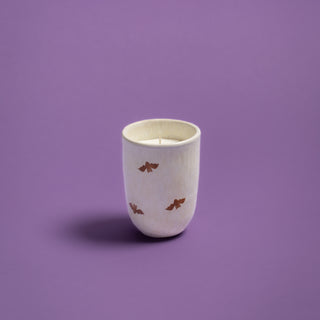 Candle Cannes at Sunrise Bat Halloween Collection – soy wax candle in a stoneware cup – Egg Back Home