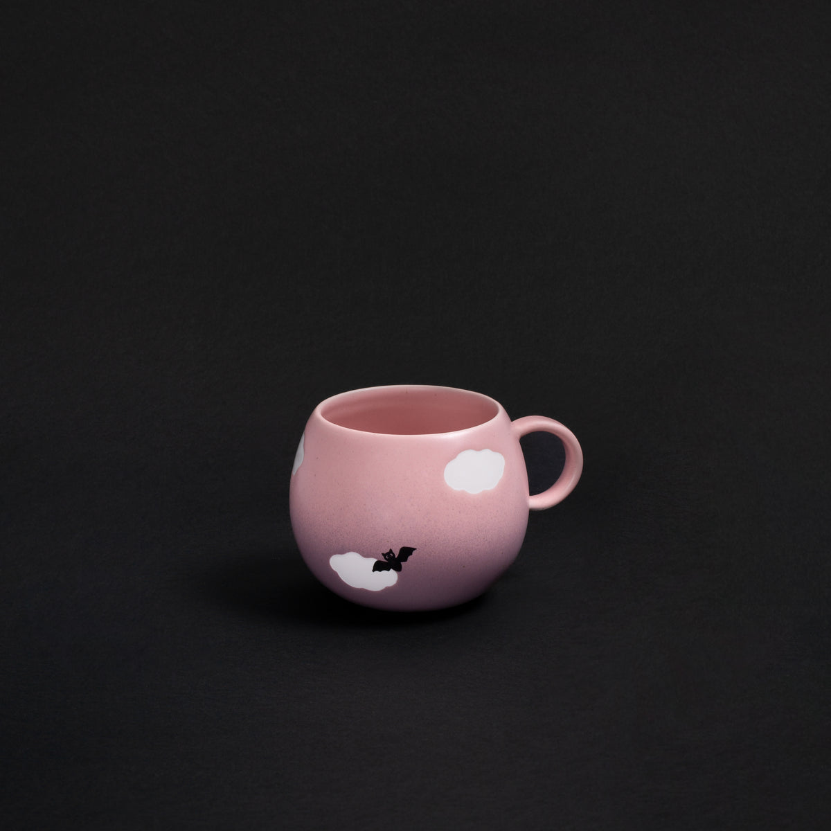 Pinklac Cloud Mug 500ml Bat Halloween Collection – handmade stoneware mug – Egg Back Home