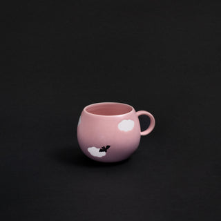 Pinklac Cloud Mug 500ml Bat Halloween Collection – handmade stoneware mug – Egg Back Home