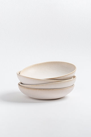 Sand Storm Pasta Plate 22cm – handmade stoneware plate – Egg Back Home