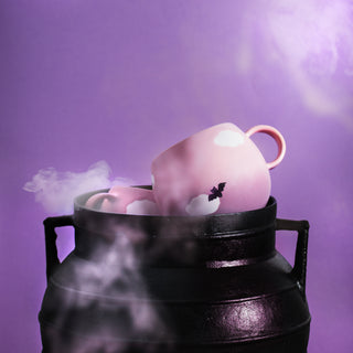 Pinklac Cloud Mug 500ml Bat Halloween Collection – handmade stoneware mug – Egg Back Home