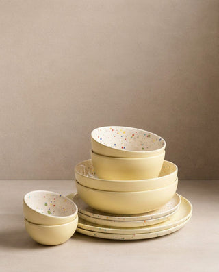 Breeze Party Duo Stoneware 10 Piece Set Yellow — shopify 1