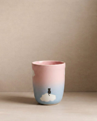 Cloud Sunset Medium Cup 220ml Cat Mom — shopify 2