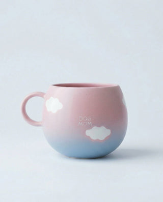 Cloud Sunset Mug 500ml Dog Mom White