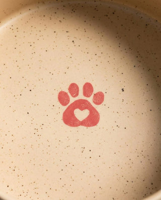 Cozy Hearts Stoneware Pet Bowl 16,5cm 2 Pieces Set — macro 2