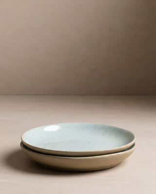 Minted Stoneware Dinnerware 16 pieces – handmade stoneware tableware set – Egg Back Home