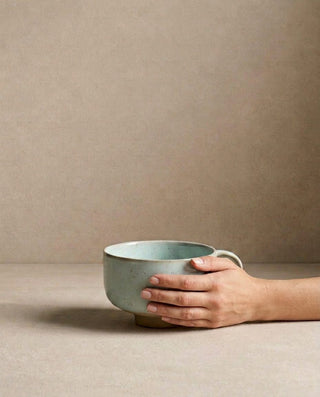 Minted Stoneware Mug 300ml Cat Mom – handmade stoneware mug – Egg Back Home