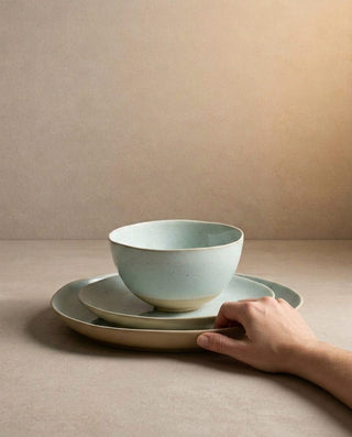 Minted Stoneware Set 12pcs — handscale 5