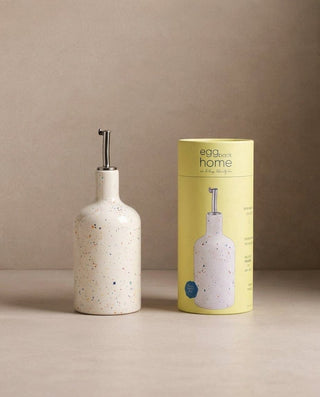 New Party Stoneware Olive Oil / Vinegar Dispenser White – Egg Back Home