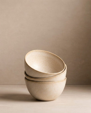 Sand Storm Set 16 Pieces – handmade stoneware tableware set – Egg Back Home