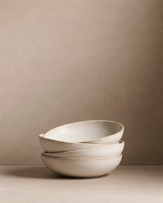 Sand Storm Pasta Plate 22cm – handmade stoneware plate – Egg Back Home